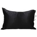 Miss TRUCCO Kissenbezug aus Seidensatin - Schwarz