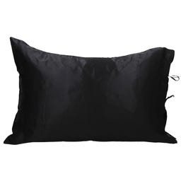 Miss TRUCCO Kissenbezug aus Seidensatin - Schwarz
