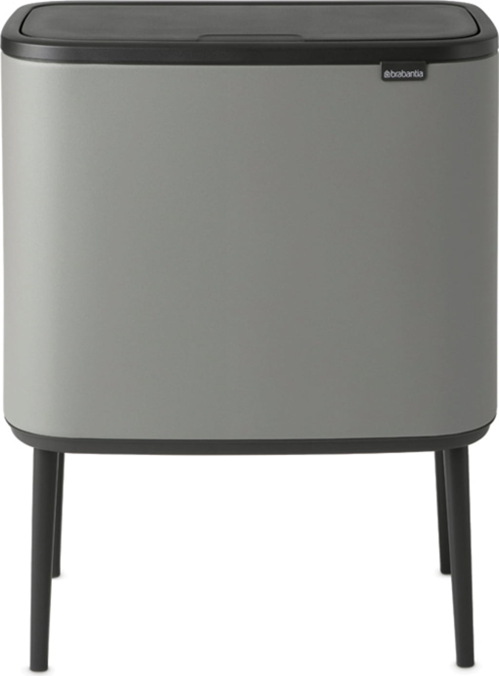 Bo Touch Bin 11 + 23 Liter mit 2 Kunststoffeinsätzen, Mineral Concrete Grey