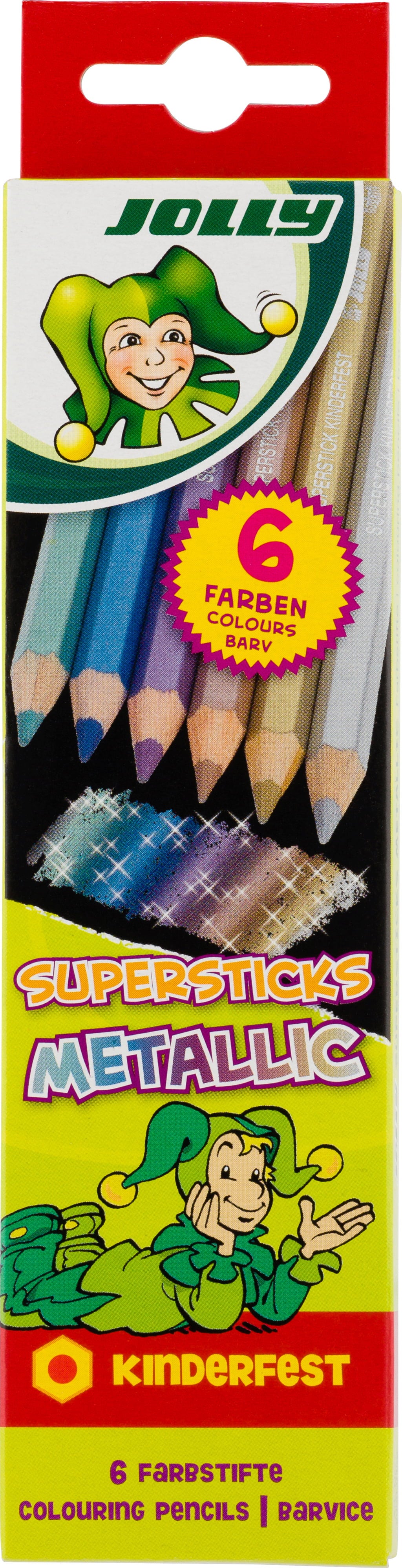 Superstick kinderfest Metallic, 6 Stk