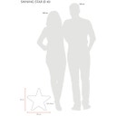 8 seasons design Dekoleuchte Shining Star, 40 cm LED - Weiß