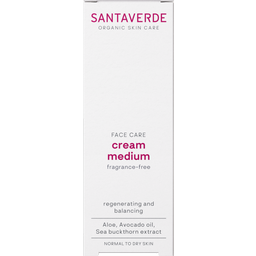Santaverde FACE CARE cream medium fragrance-free - 30 ml