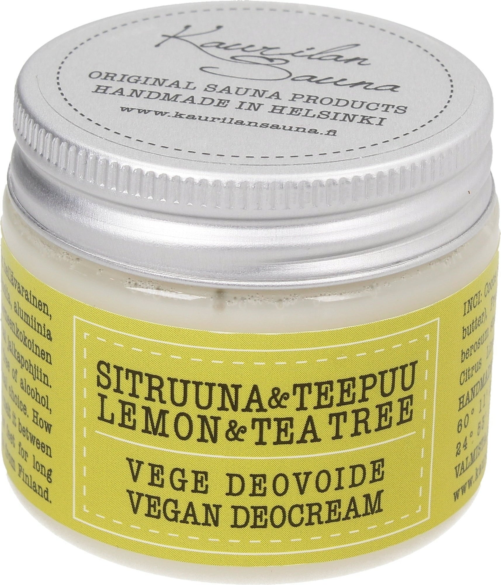 Vegan Deo Cream, Lemon & Tea Tree (50 ml)