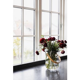 sagaform Nature Windlicht Glas mit Holzgriff - 1 Stk