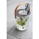 sagaform Nature Windlicht Glas mit Holzgriff - 1 Stk