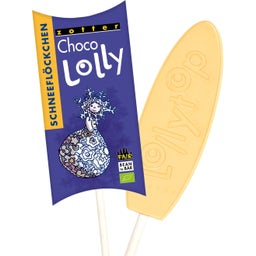 Zotter Schokolade Bio Choco Lolly Schneeflöckchen - 20g