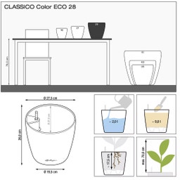 Lechuza Pflanzgefäß CLASSICO Color 21