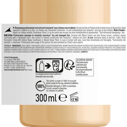 L'Oreal Paris Serie Expert Absolut Repair Shampoo - 300 ml