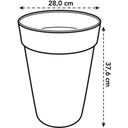 elho loft urban rund hoch 28