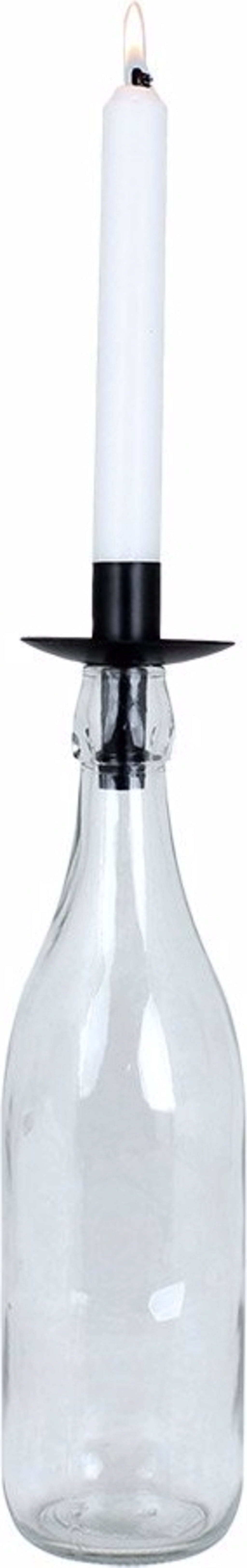 Strömshaga Kerzenhalter für Flasche - Schwarz