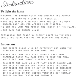 Strömshaga Petroleumlampe Straight