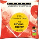 Bio Quadratur des Kreises 70% Dunkle Schoko mit Ahornzucker - 70 g
