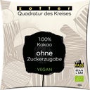 Bio Quadratur des Kreises 100% Dunkle Schoko ohne Zucker - 70 g