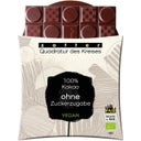 Bio Quadratur des Kreises 100% Dunkle Schoko ohne Zucker - 70 g