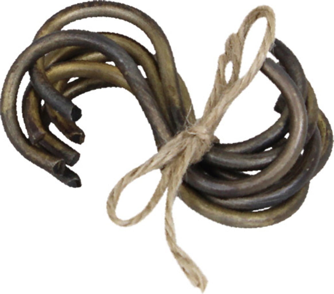 Strömshaga S-Haken für Wandstange - Antik Messing - 1 Set