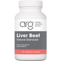 Allergy Research Liver Beef Natural Glandular - 125 veg. Kapseln