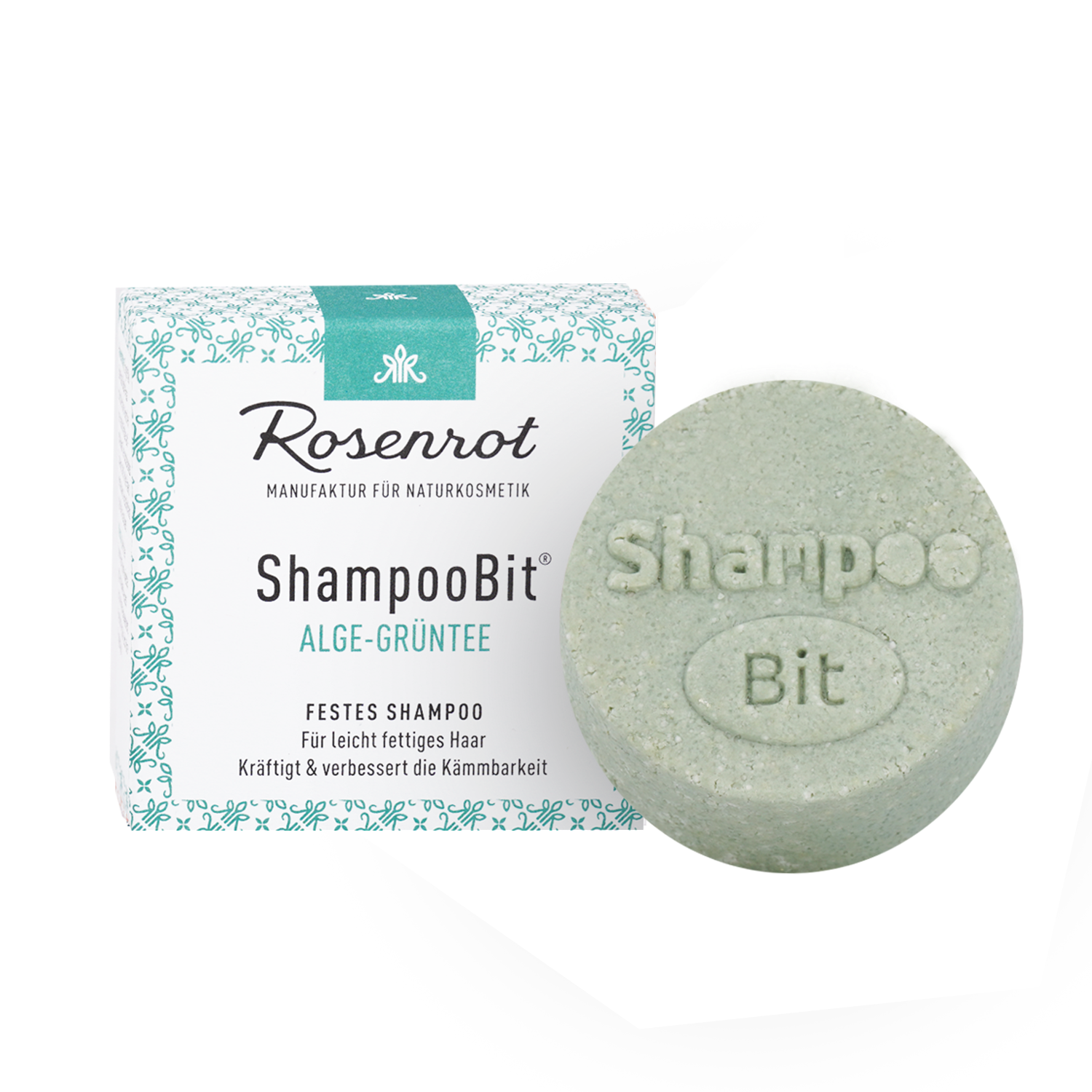 Rosenrot ShampooBit® Shampoo Alge-Grüntee