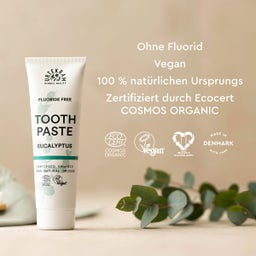 URTEKRAM Nordic Beauty Eucalyptus Toothpaste - 75 ml