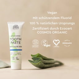 URTEKRAM Nordic Beauty Mint Toothpaste with Flouride - 75 ml