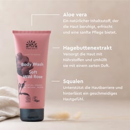 URTEKRAM Nordic Beauty Soft Wild Rose Body Wash