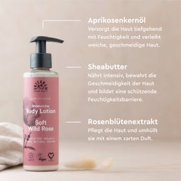 URTEKRAM Nordic Beauty Soft Wild Rose Body Lotion - 245 ml