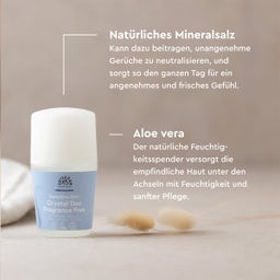 URTEKRAM Nordic Beauty Fragrance Free Crystal Deo - 50 ml