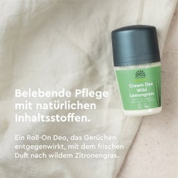URTEKRAM Nordic Beauty Wild Lemongrass Deo Roll On - 50 ml
