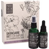 Organic Skincare Set For Impure & Combination Skin