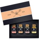 Geschenkset schwarz „Kitchen Basics“ 4 Gläser - 1 Set