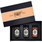 Geschenkset schwarz &bdquo;Steaks grillen&ldquo; 3 Streuer