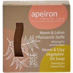 Apeiron Neem & Lehm Pflanzenöl-Seife - 100 g 