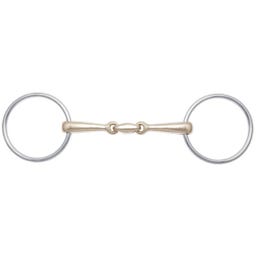 Wasser- & Unterlegtrense Sweet Kupfer-Mittelstück doppelt gebrochen - 12,5 cm