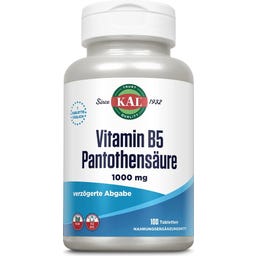 KAL Vitamin B5 - 1000 mg Pantothensäure - 100 Tabletten