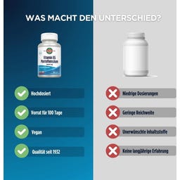 KAL Vitamin B5 - 1000 mg Pantothensäure - 100 Tabletten