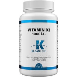 KLEAN LABS Vitamin D3 1000 IE - 100 Tabletten