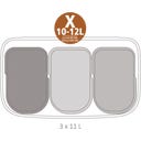 Bo Touch Bin 3 x 11 Liter mit 3 Kunststoffeinsätzen - Soft Beige