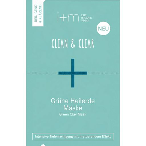 i+m Naturkosmetik Clean & Clear Grüne Heilerde Maske - 14 ml