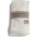 Stoffserviette LOVELY 4er-Set, Off-White (4 Stk)