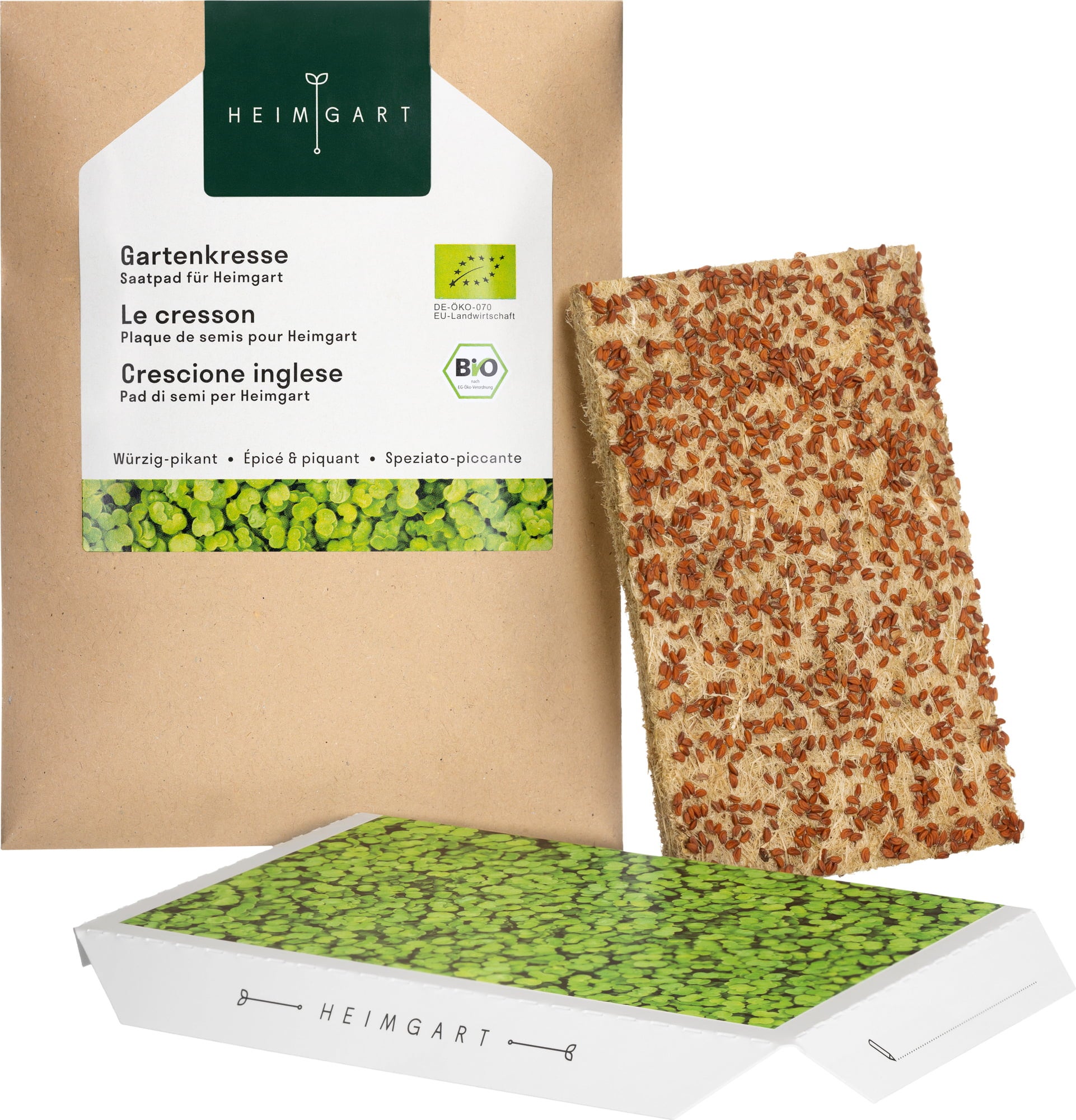 Heimgart Gartenkresse Microgreens Saatpad - 1 Stk