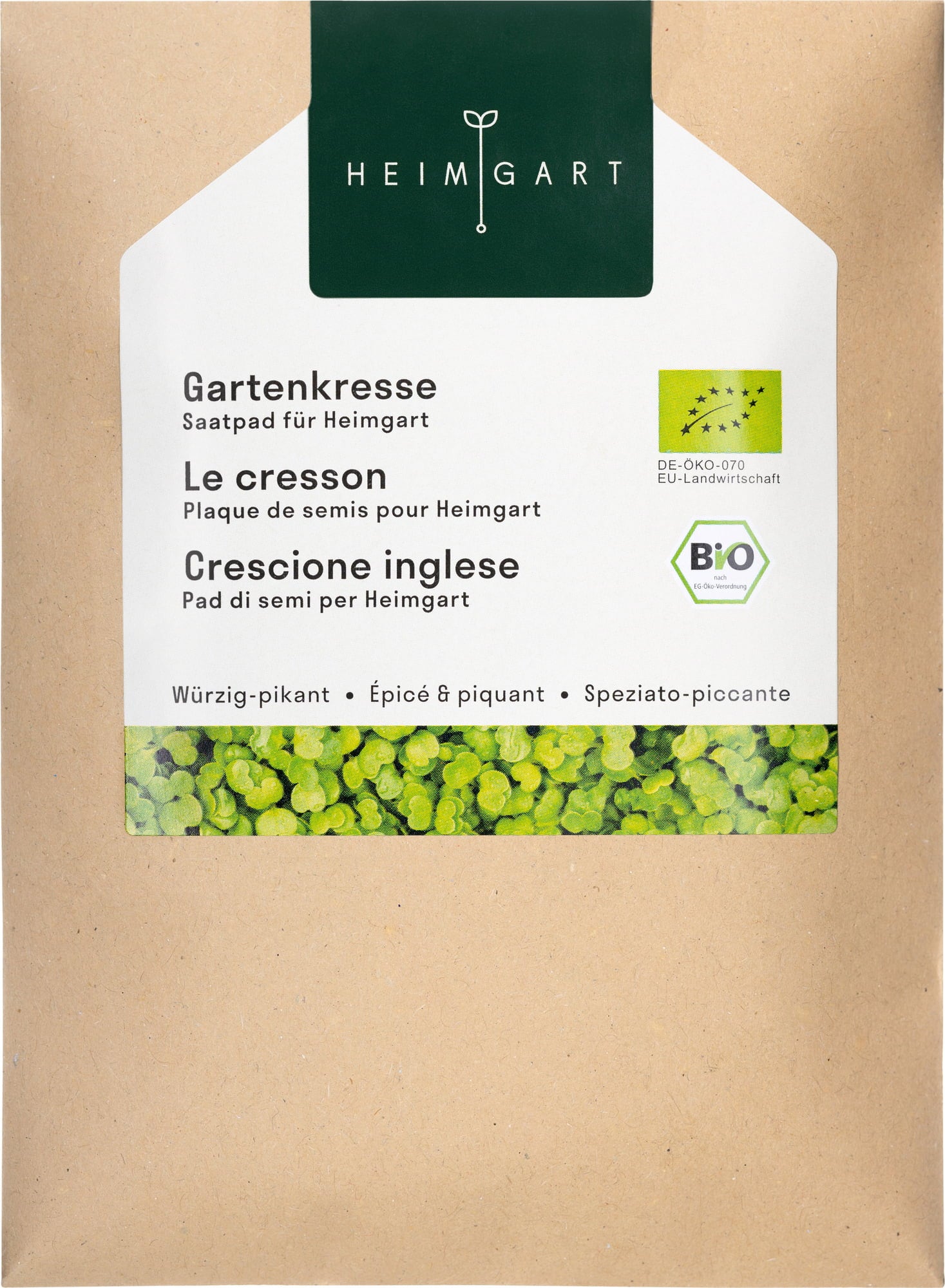 Heimgart Gartenkresse Microgreens Saatpad - 1 Stk