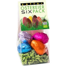 Zotter Schokolade Bio Ostereier Sixpack - 96 g