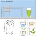 Lechuza Pflanzgefäß CUBICO Cottage 30