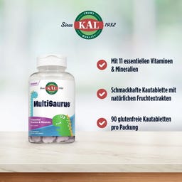 KAL Dinosaurier MultiSaurus - 90 Kautabletten