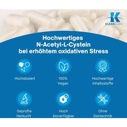 KLEAN LABS N-Acetyl-L-Cystein 500 mg - 90 veg. Kapseln