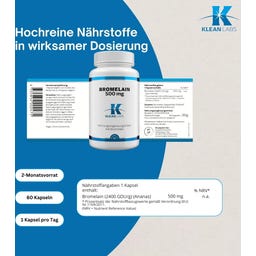 KLEAN LABS Bromelain - 60 Kapseln