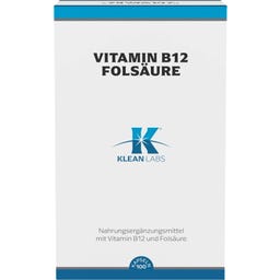 KLEAN LABS Vitamin B12 Folsäure - 100 Kapseln
