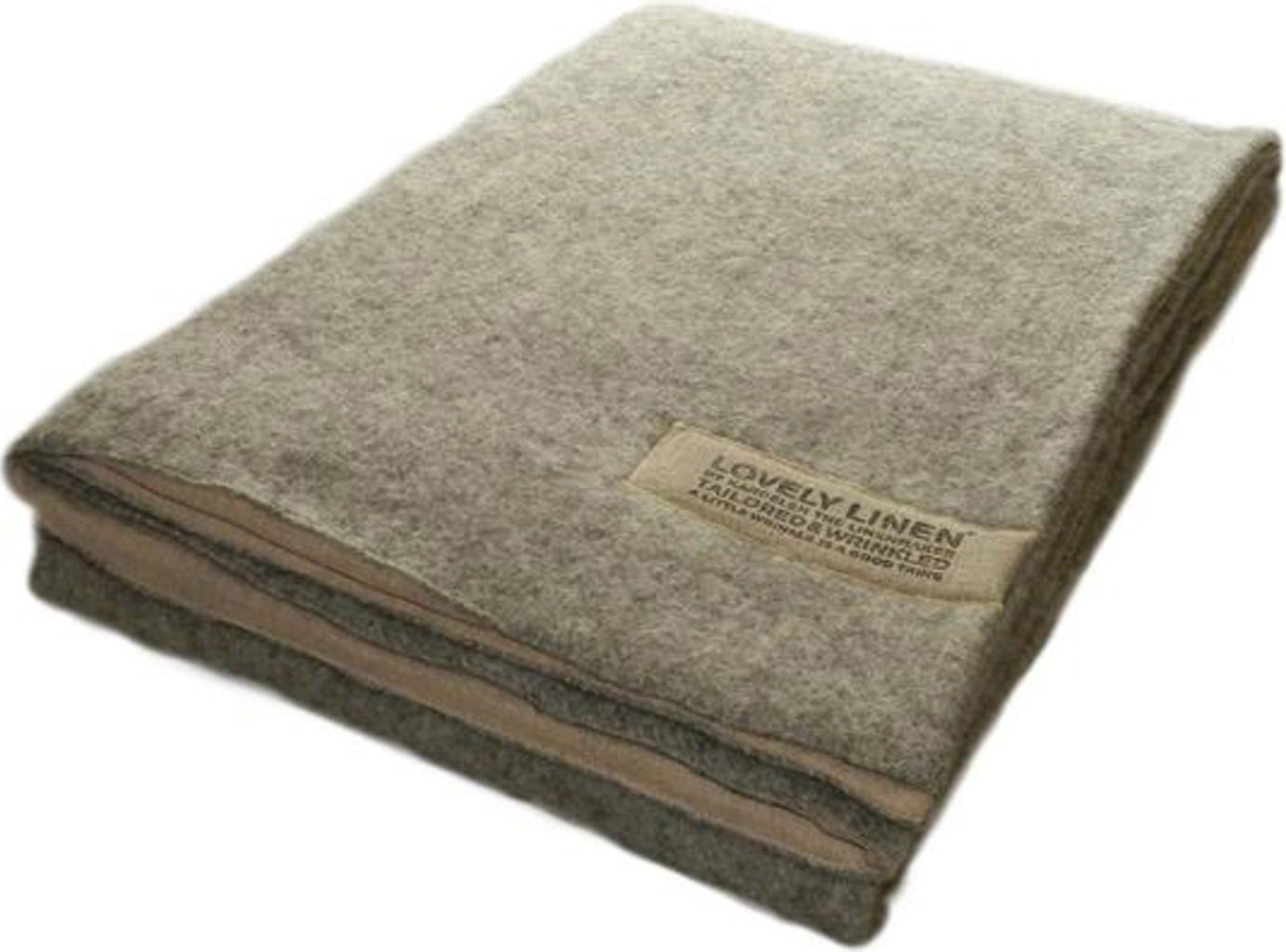 Lovely Linen Tagesdecke Double Blanket - Grey
