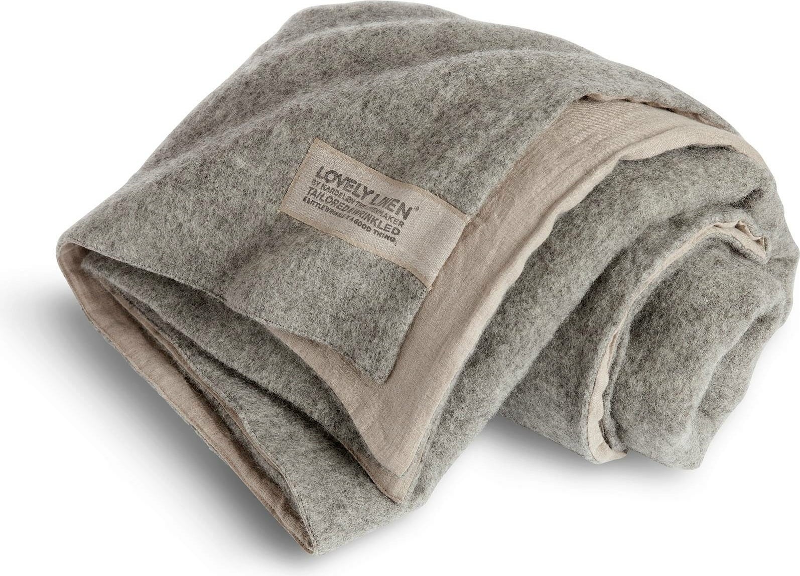 Lovely Linen Tagesdecke Double Blanket - Grey