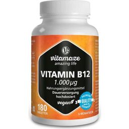 Vitamaze Vitamin B12 1.000 µg hochdosiert - 180 Tabletten
