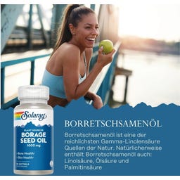 Solaray Borretschsamenöl (Borage Seed Oil) - 50 softgele